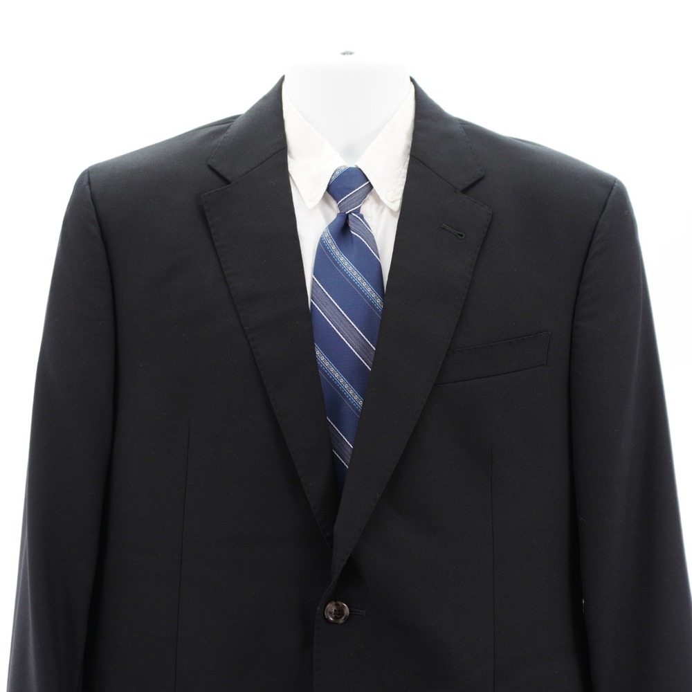 Joseph‎ Jos A Bank Wool Black 2 Button Blazer 42R